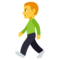 Man Walking emoji on Emojione